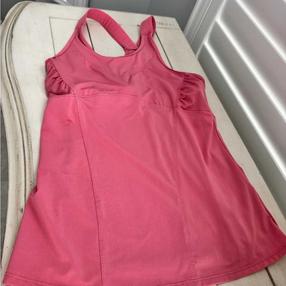Lucky in Love Coral Racerback Top
